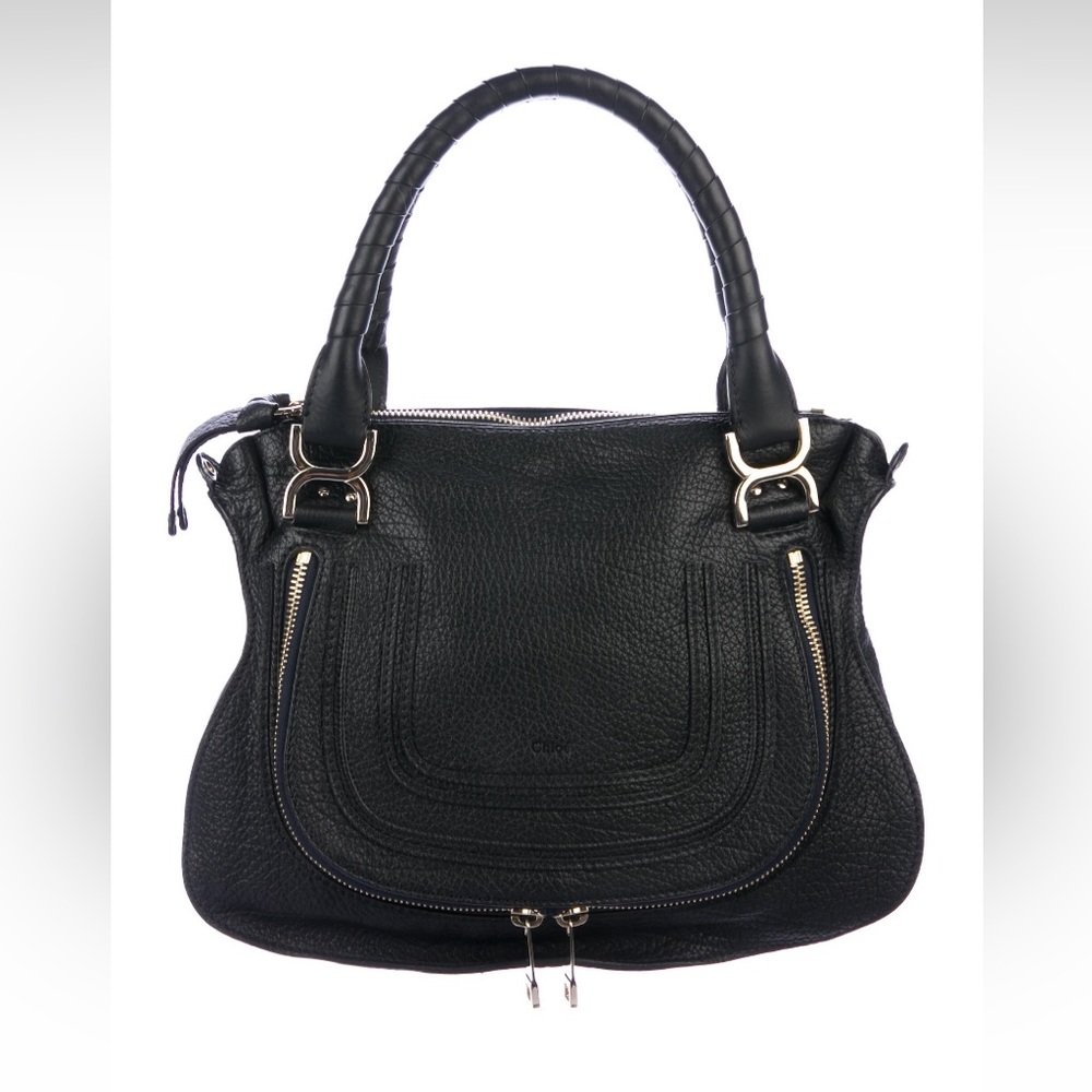 Authentic leather Chloe Marcie crossbody satchel